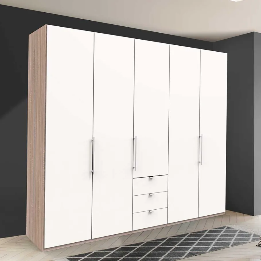 Clearance Wohnen Top Schlafzimmerschrank mit 2 Falttüren & Tür - Vaclyn