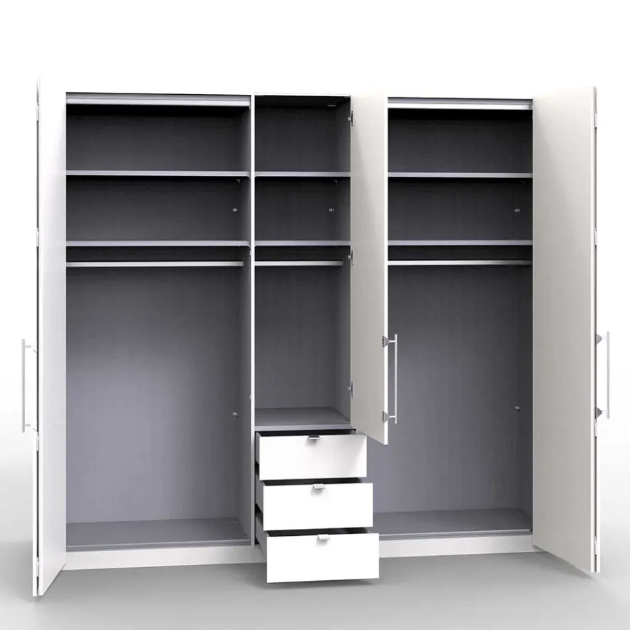 Clearance Wohnen Top Schlafzimmerschrank mit 2 Falttüren & Tür - Vaclyn