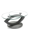 Best Wohnen Topp Couchtisch mit 2 runden Glasplatten - Annely