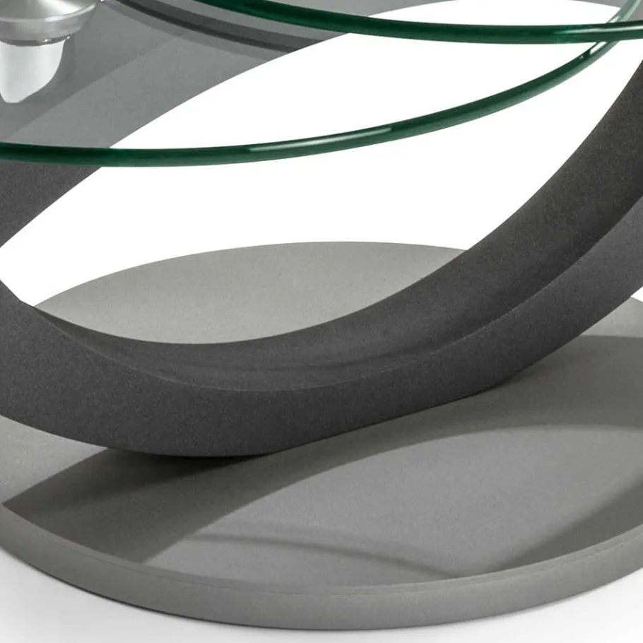 Best Wohnen Topp Couchtisch mit 2 runden Glasplatten - Annely