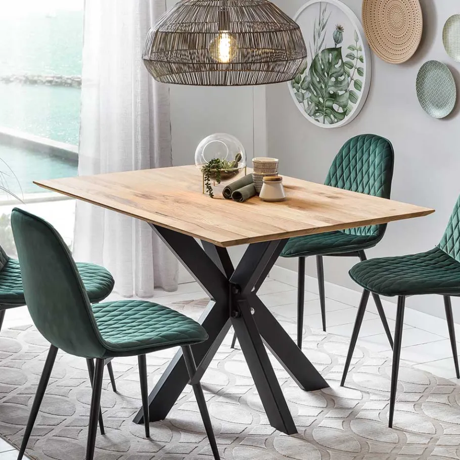 Outlet Wohnen Topp Esstisch mit schweizer Platte Wildeiche - Inveria