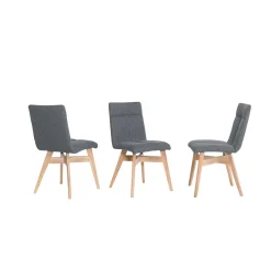 Outlet Wohnen Topp Polsterstuhl mit Holzgestell - Wervo (2er Set)