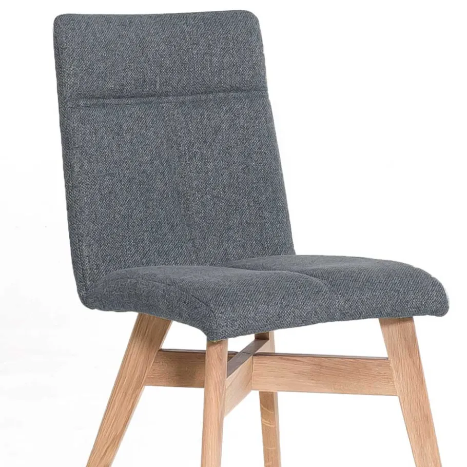Outlet Wohnen Topp Polsterstuhl mit Holzgestell - Wervo (2er Set)
