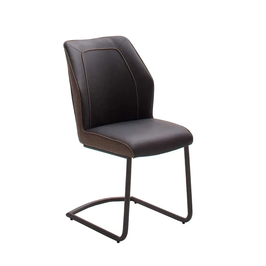 Outlet Wohnen Topp Retrostühle in Braun & Grau - Ravajada (2er Set)