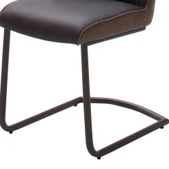 Outlet Wohnen Topp Retrostühle in Braun & Grau - Ravajada (2er Set)