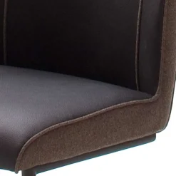 Outlet Wohnen Topp Retrostühle in Braun & Grau - Ravajada (2er Set)