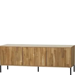 Hot Wohnen Türen-Sideboard in Eiche & Schwarz - Banyo