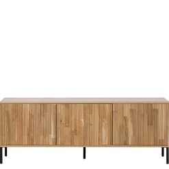 Hot Wohnen Türen-Sideboard in Eiche & Schwarz - Banyo