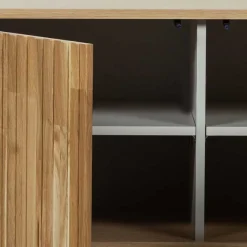 Hot Wohnen Türen-Sideboard in Eiche & Schwarz - Banyo