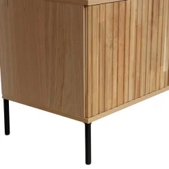 Hot Wohnen Türen-Sideboard in Eiche & Schwarz - Banyo