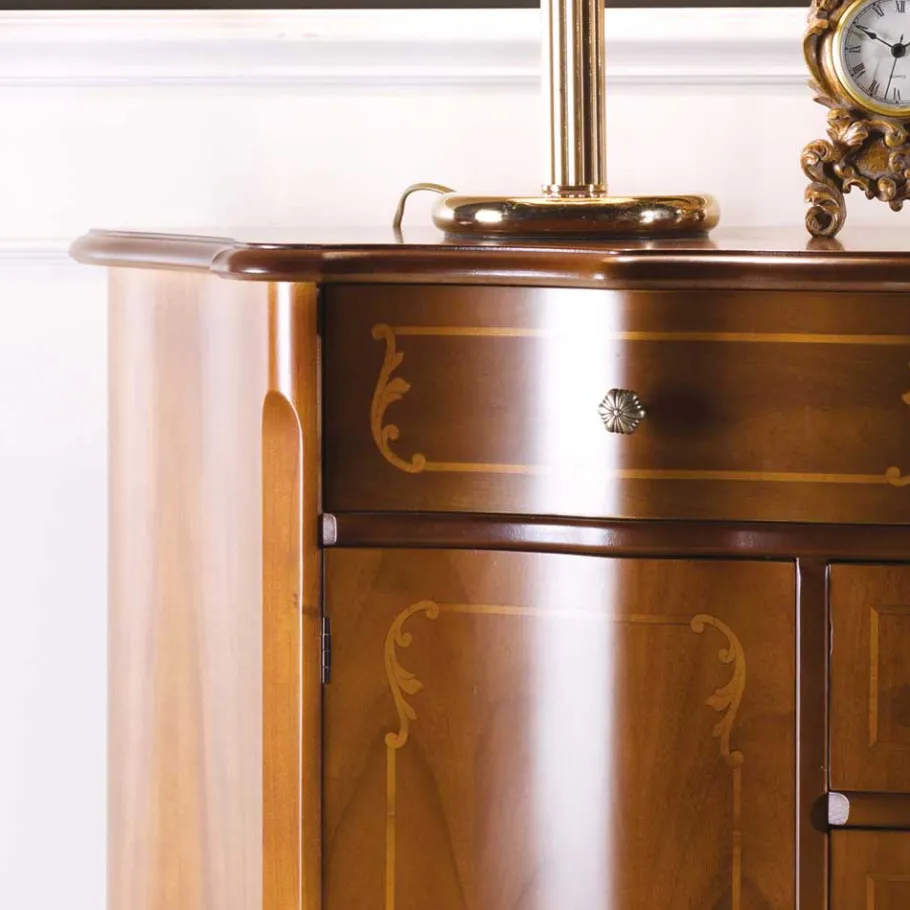 Outlet Wohnen 2-türige Barock Kommode Dentro mit 4 Schubladen