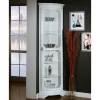 Clearance Wohnen 1-türige Eckvitrine im Vintage Design - Zarinas