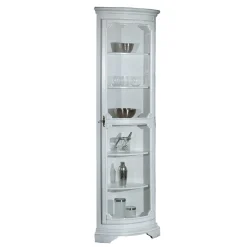 Clearance Wohnen 1-türige Eckvitrine im Vintage Design - Zarinas