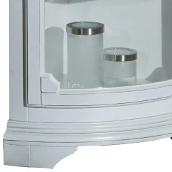 Clearance Wohnen 1-türige Eckvitrine im Vintage Design - Zarinas