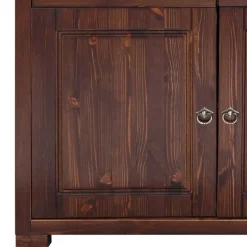 Sale Wohnen 3-türige Holzkommode mit 3 Schubladen - Luvin