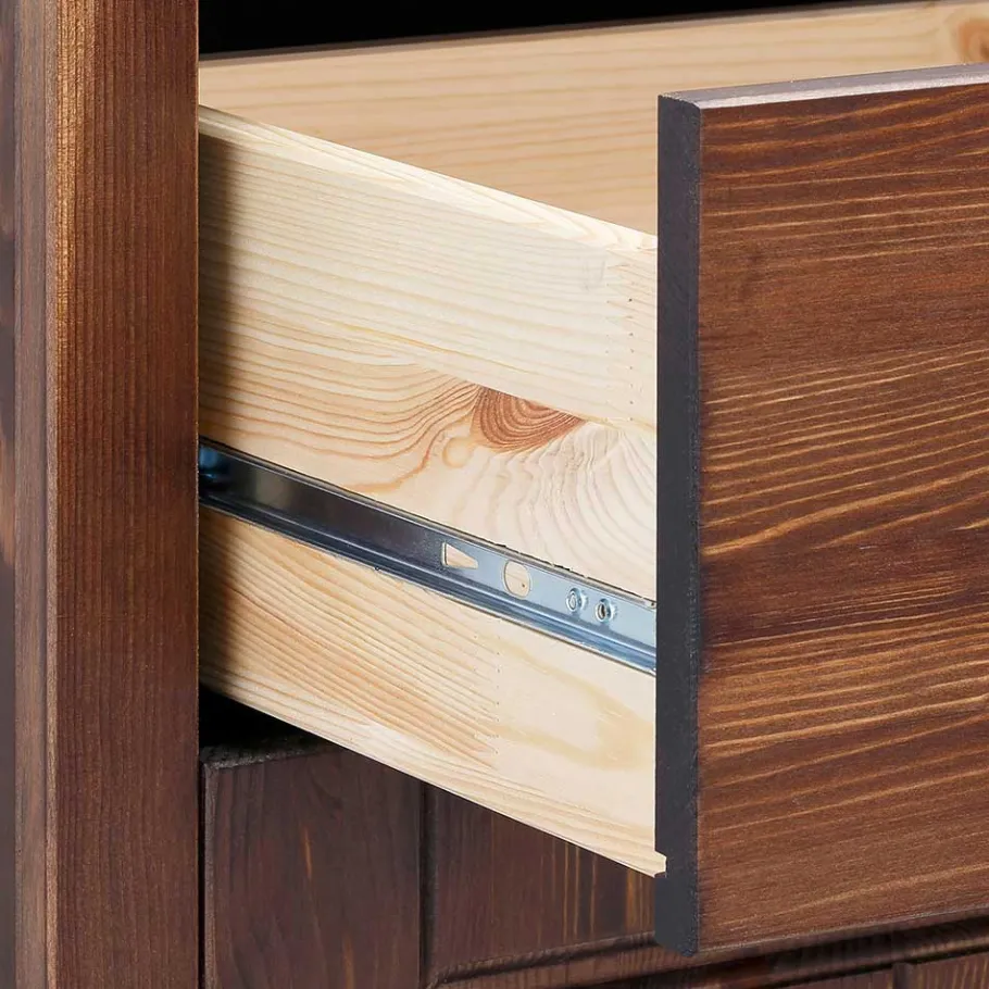 Sale Wohnen 3-türige Holzkommode mit 3 Schubladen - Luvin