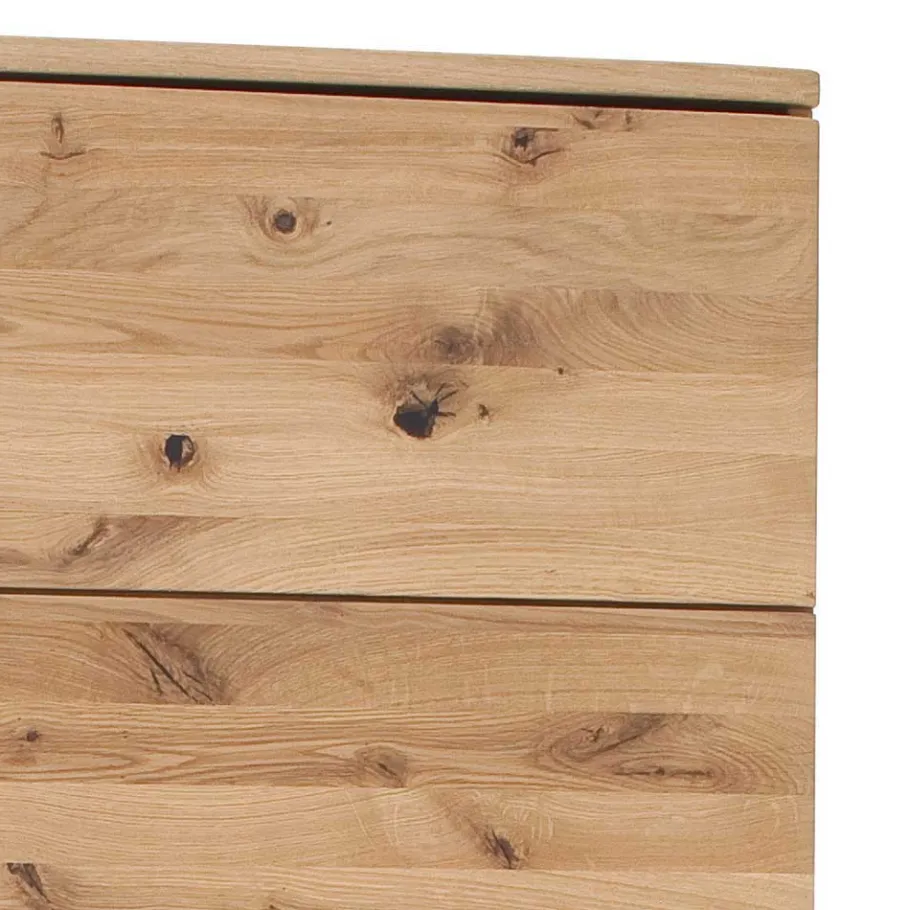 Outlet Wohnen 1-türige Schrank Vitrine aus Massivholz - Crokas