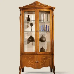 Outlet Wohnen 4-türige Vitrine im Italienischem Stil - Carlenna III