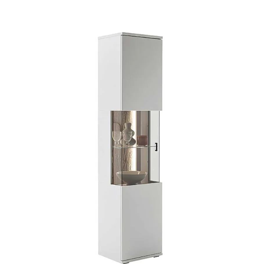 Best Wohnen 1-türige Wohnzimmervitrine 45x199x37 cm - Apulco