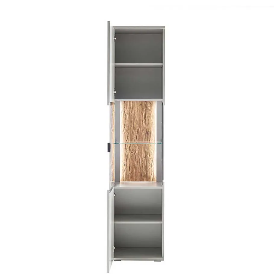 Best Wohnen 1-türige Wohnzimmervitrine 45x199x37 cm - Apulco