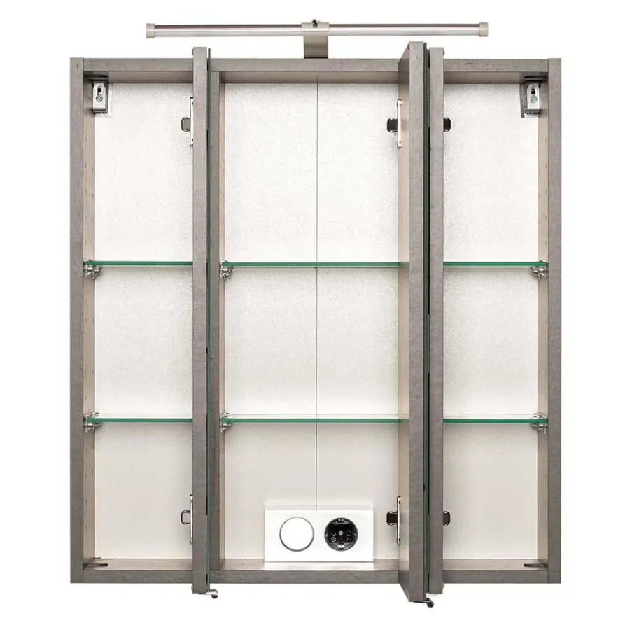 Sale Wohnen 3-türiger Badezimmer Spiegelschrank mit 60cm Breite - Ishes