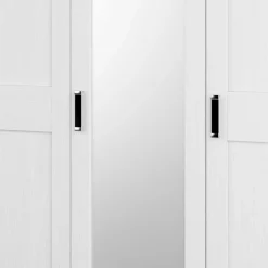 Hot Wohnen 3-türiger Country Kleiderschrank mit Spiegel - Imtreba