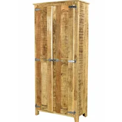 Sale Wohnen 2-türiger Design Dielenschrank aus Mangobaum - Suennas