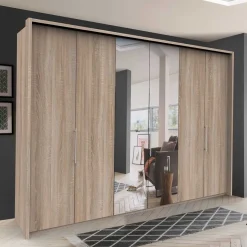 Online Wohnen 3-türiger Falttüren-Schlafzimmerschrank 300cm - Zayun