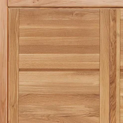 Wohnen 3-türiger Kleiderschrank aus massiver Wildeiche - Zaisan