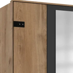 Discount Wohnen 5-türiger Kleiderschrank im Industry und Loft Stil - Enegal