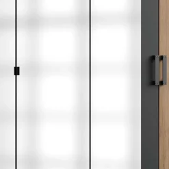 Discount Wohnen 5-türiger Kleiderschrank im Industry und Loft Stil - Enegal