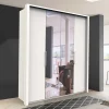 New Wohnen 2-türiger Kleiderschrank mit Falttüren in Weiß - Donpiave