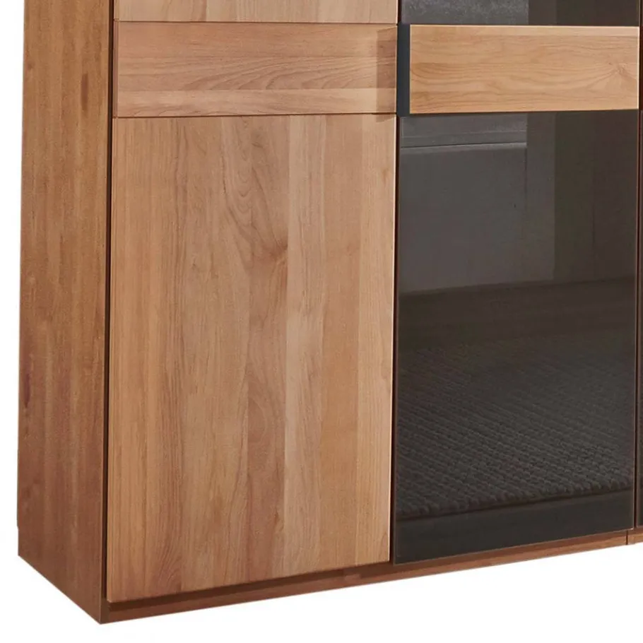Outlet Wohnen 8-türiger Kleiderschrank mit sechs Glastüren - Hung
