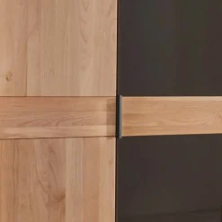 Outlet Wohnen 8-türiger Kleiderschrank mit sechs Glastüren - Hung