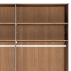Outlet Wohnen 8-türiger Kleiderschrank mit sechs Glastüren - Hung