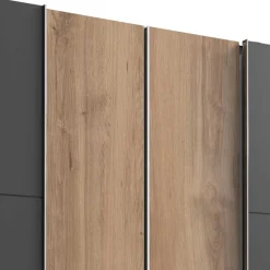 Hot Wohnen 4-türiger Kleiderschrank mit Dreh- & Schiebetüren - Bafata