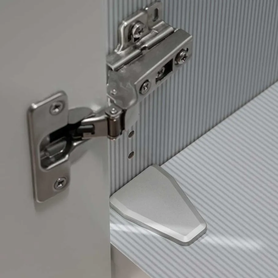 Best Wohnen 6-türiger Kleiderschrank mit fünf Schubladen - Nucina