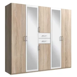 Discount Wohnen 6-türiger Kleiderschrank mit zwei Schubladen - Coint