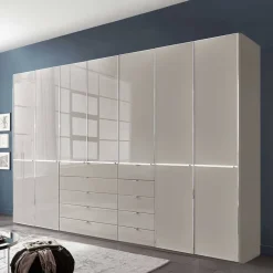 Hot Wohnen 7-türiger Kombi-Kleiderschrank 345 cm breit - Nucina