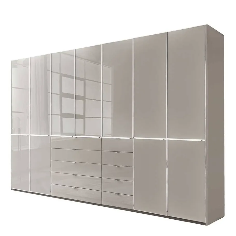 Hot Wohnen 7-türiger Kombi-Kleiderschrank 345 cm breit - Nucina