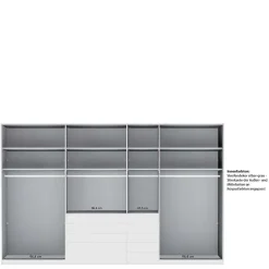 Hot Wohnen 7-türiger Kombi-Kleiderschrank 345 cm breit - Nucina