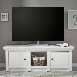 Clearance Wohnen 2-türiger Landhaus TV Schrank in Weiß - Chelles