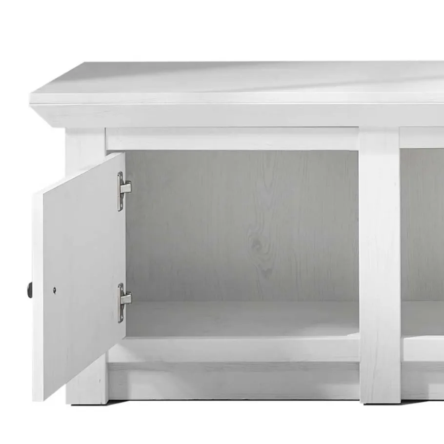 Clearance Wohnen 2-türiger Landhaus TV Schrank in Weiß - Chelles