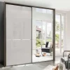 Clearance Wohnen 2-türiger Schiebetürenschrank mit 1 Spiegeltür - Cosima