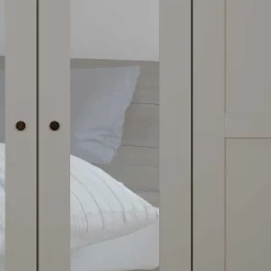 Online Wohnen 6-türiger Schlafzimmer Kleiderschrank in Hellgrau - Ridonna