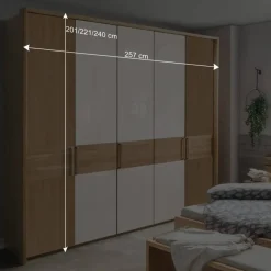 Outlet Wohnen 5-türiger Schlafzimmer Schrank mit fünf Türen - Emdsiva IV