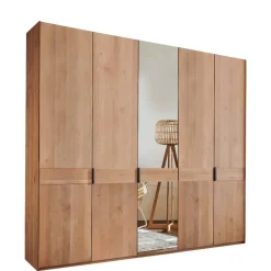 Sale Wohnen 5-türiger Schlafzimmer-Kleiderschrank teilmassiv - Murray