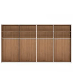 Best Wohnen 8-türiger Schlafzimmerschrank mit Glasfront - Hung