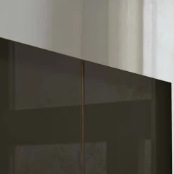 Best Wohnen 8-türiger Schlafzimmerschrank mit Glasfront - Hung