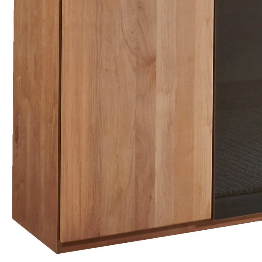 Online Wohnen 5-türiger Schlafzimmer-Schrank in Erle teilmassiv - Hung